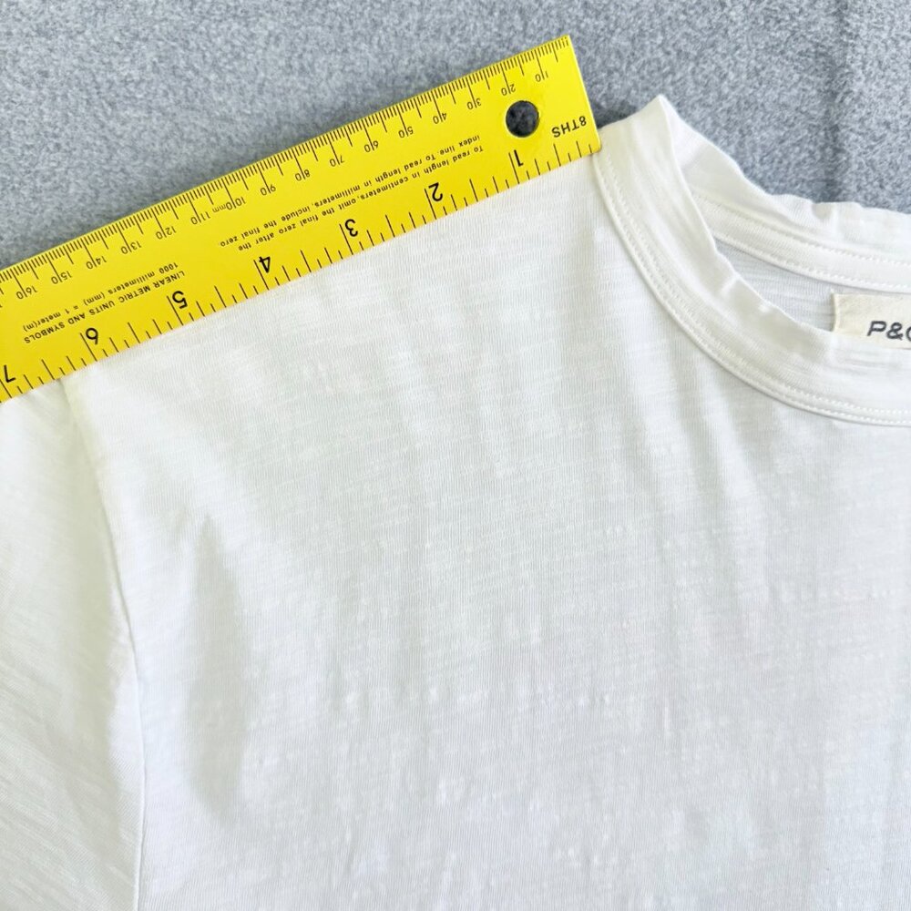 P&CO Romance Ain’t Dead Tee White Extra Small Skeleton Graphic T-Shirt - Picture 9 of 10